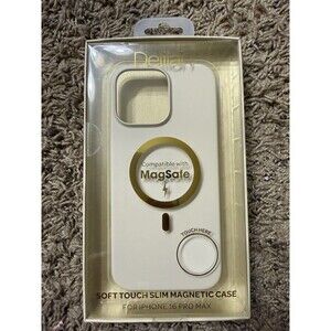 Delilah Clear Soft Touch Slim Magnetic Case For iPhone 16 Pro Max